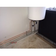 Warmwater boiler.